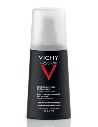 Vichy Homme Deodorante Vaporizzatore Ultra-Fresco Flacone Spray 150 ml