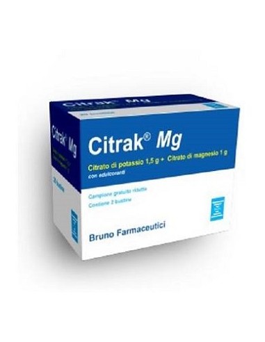 Citrak Mg - Integratore di Potassio e Magnesio 20 buste da 4 g
