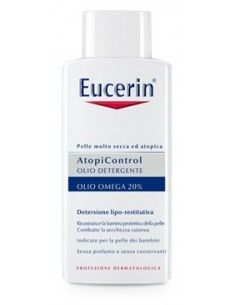 Eucerin Atopi Control Olio detergente 20% Omega 1 flacone dosatore da 400 ml