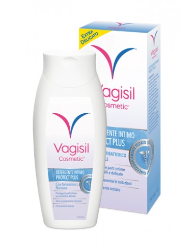 Vagisil Cosmetic Detergente Intimo Protect Plus con Antibatterico Naturale Flacone da 250 ml