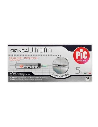 Pic Solution Siringa Ultrafin Extr3me 10 siringhe sterili da 5 ml