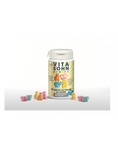 VitaSohn Junior - Integratore Vitamine e Minerali Bambini Barattolo da 90 compresse da 0,9 g